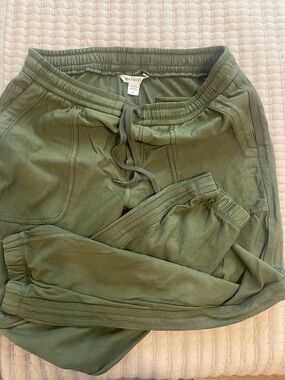 Athleta Olive Green Drawstring Sweatpants